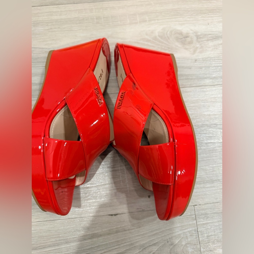 Prada Patent Leather Wedges - Picture 8 of 9